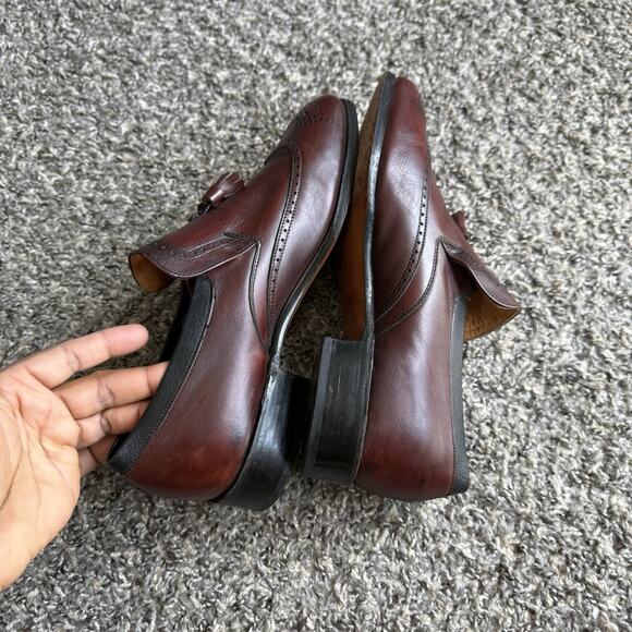 Nettleton Men’s Size 8.5 C Red Leather Slip On Tasseled Loafers Dress Shoe main image 15